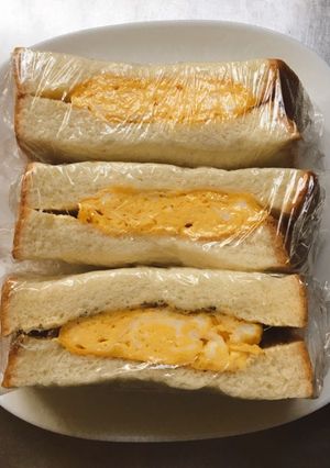 甘めの卵焼きサンド★バター無し-レシピのメイン写真