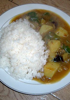 カレー粉でつくる！ピーマンとナスのカレー-レシピのメイン写真