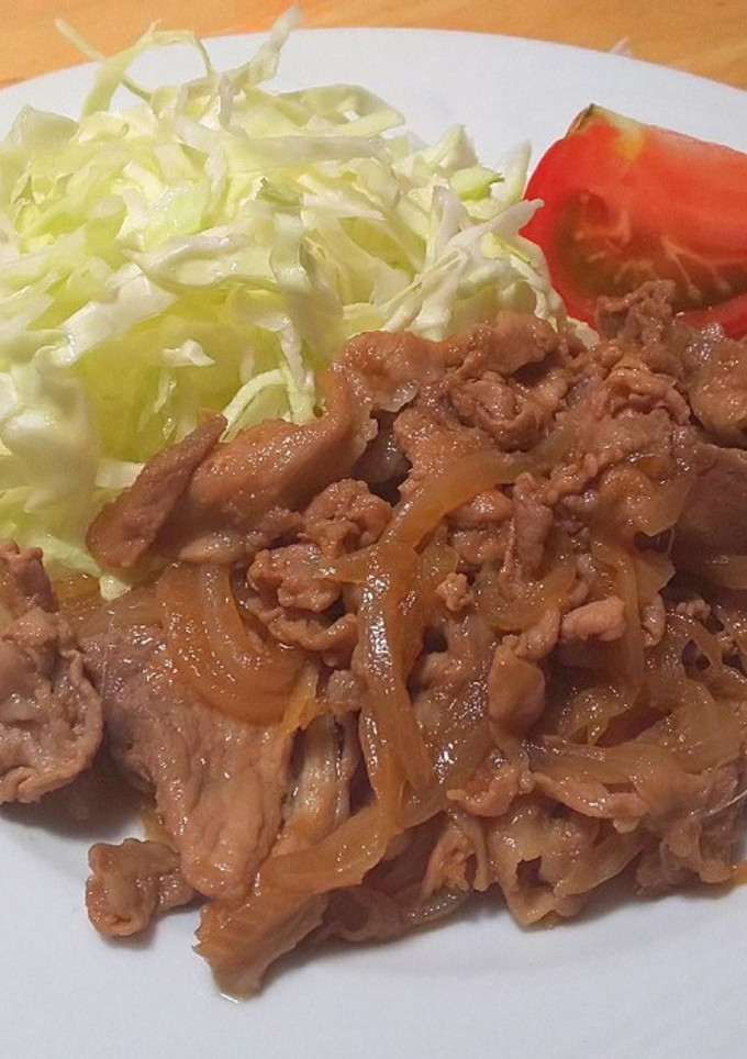 豚こま切れ肉で炒めて 簡単 生姜焼き-レシピのメイン写真