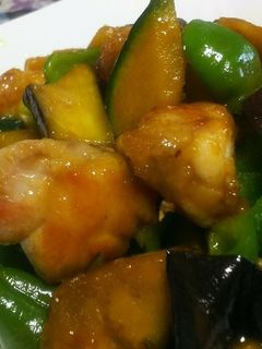 鶏むね肉と夏野菜のピリ辛炒め-レシピのメイン写真