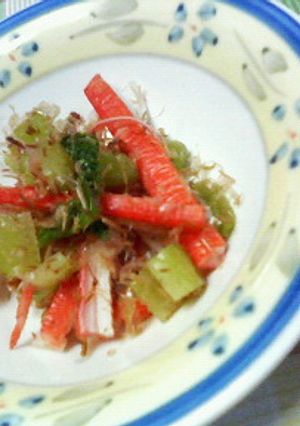 ✿野沢菜の余りで❀カニかまと✿ミニお惣菜-レシピのメイン写真