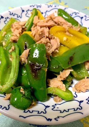かんたんピーマンとツナの醤油麹炒め-レシピのメイン写真