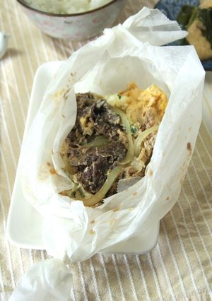 鍋もフライパンも不要☆簡単すき焼き風煮-レシピのメイン写真