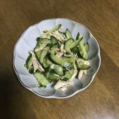 รูปของ きゅうりとササミの辛子和え