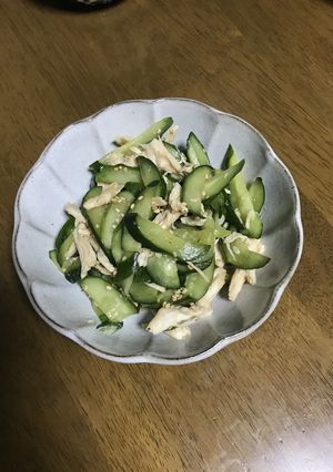 きゅうりとササミの辛子和え-レシピのメイン写真