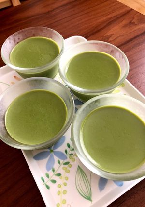 抹茶と豆乳のなめらかプリン♪-レシピのメイン写真
