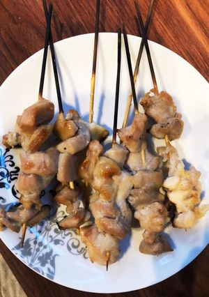 魚焼きグリルで☆塩ver.我が家の焼き鳥-レシピのメイン写真