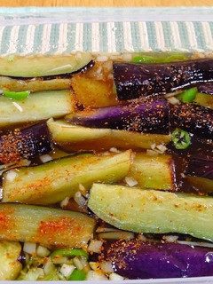 夏野菜薬味の味を楽しむ茄子の揚げ浸し-レシピのメイン写真