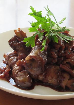 豚バラ肉と舞茸の赤ワイン煮-レシピのメイン写真