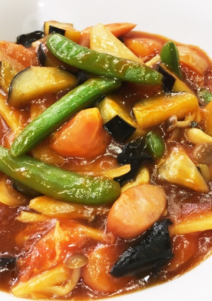 茄子とトマトの中華丼-レシピのメイン写真