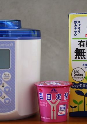 毎日爽快ヨーグルトで手作り豆乳ヨーグルト-レシピのメイン写真