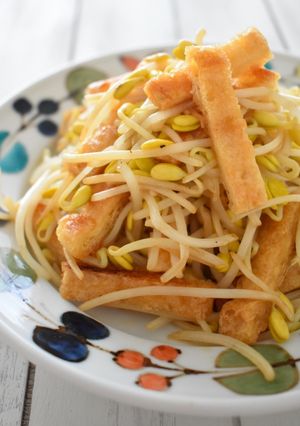 めちゃ旨　油揚げともやしのカリシャキ炒め-レシピのメイン写真