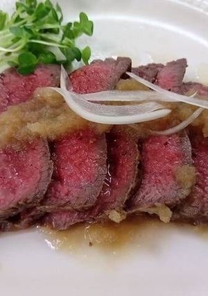 牛肉のタタキ　ポン酢ソース-レシピのメイン写真