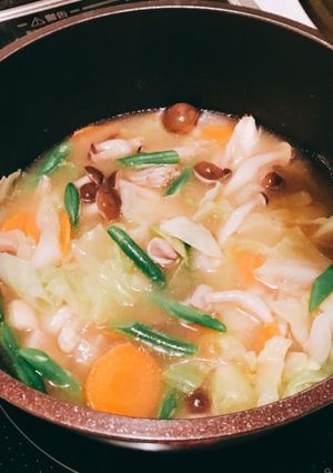 鶏の具だくさん味噌汁-レシピのメイン写真