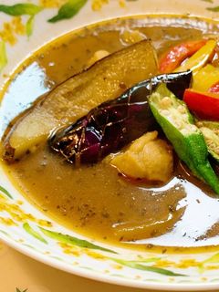 夏野菜で簡単スープカレー-レシピのメイン写真