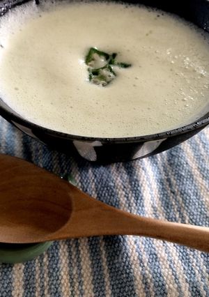 オクラと豆乳の冷え冷えスープ-レシピのメイン写真