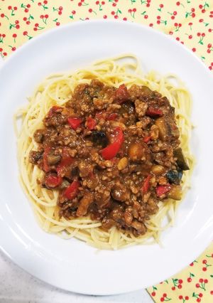キーマカレーでアレンジパスタ-レシピのメイン写真
