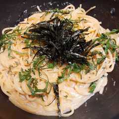 รูปของ ワンパン！濃厚！和風明太子パスタ