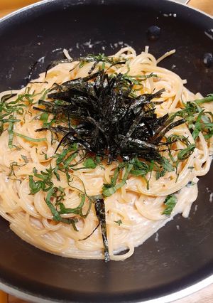 ワンパン！濃厚！和風明太子パスタ-レシピのメイン写真