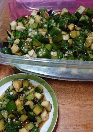 夏バテ知らず夏野菜のめんつゆ漬け-レシピのメイン写真