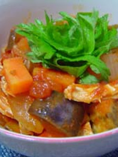 蒸し鶏のトマトソース煮-レシピのメイン写真