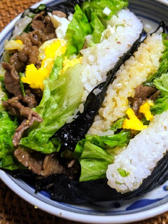 すき焼きおにぎらす-レシピのメイン写真