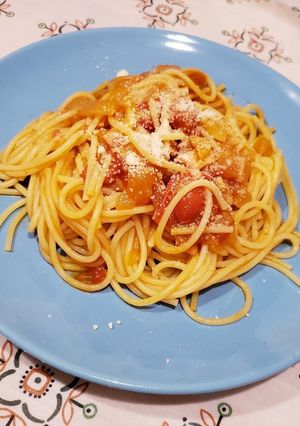 簡単トマトのスパゲッティ-レシピのメイン写真