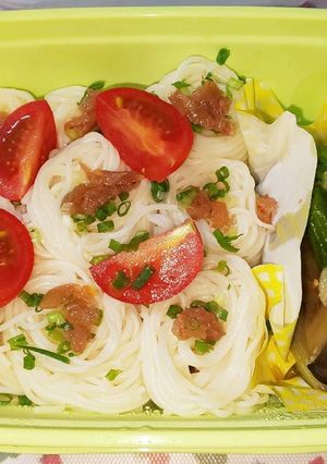 夏のさっぱりそうめん弁当7/25-レシピのメイン写真