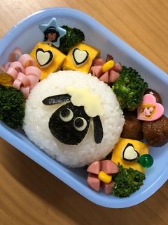 キャラ弁初心者⋆幼稚園⋆ショーン弁当-レシピのメイン写真