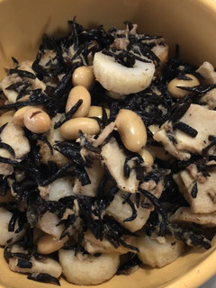 ひじき大豆竹輪高野豆腐ツナ缶の煮物-レシピのメイン写真