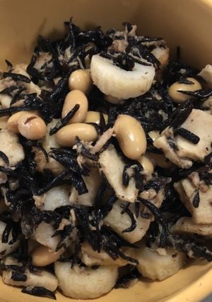 ひじき大豆竹輪高野豆腐ツナ缶の煮物-レシピのメイン写真