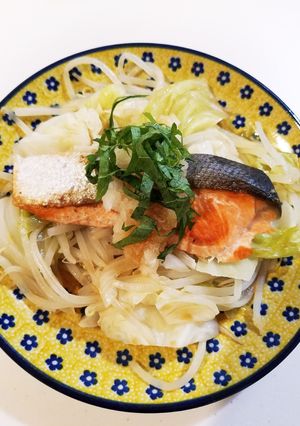 鮭のチャンチャン焼き風★おろしポン酢で！-レシピのメイン写真