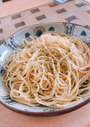 だし醤油とにんにく香るパスタ-レシピのメイン写真