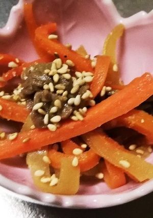 レンジだけで、柚子胡椒のきんぴらです-レシピのメイン写真