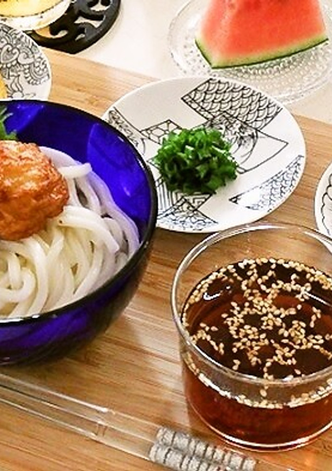 さつま揚げと薬味の冷やしうどん-レシピのメイン写真