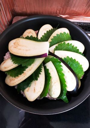 ズボラ さっぱりひき肉とナスの蒸し焼き-レシピのメイン写真