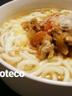 甘辛い★豚あんかけのあったかうどん-レシピのメイン写真