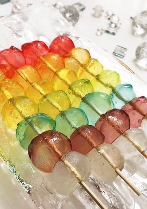 レインボーわらび餅-レシピのメイン写真
