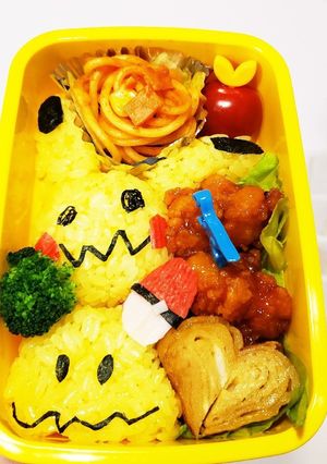 学童☆ポケモン☆ミミッキュ☆キャラ弁-レシピのメイン写真