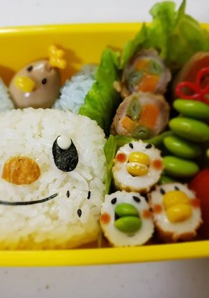 学童☆ポケモン☆みじゅまる☆キャラ弁-レシピのメイン写真