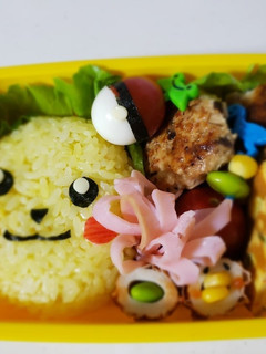 学童☆ポケモン☆ピカチュウ☆キャラ弁☆-レシピのメイン写真