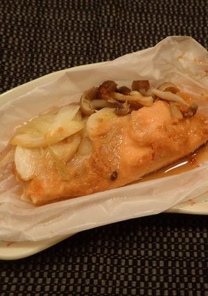 海峡サーモンのホイル包み（生姜味噌味）-レシピのメイン写真