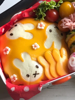 【簡単】キャラ弁 ミッフィー 薄焼き卵-レシピのメイン写真