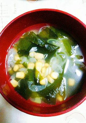 葱とわかめの中華スープ-レシピのメイン写真