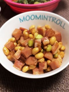 水煮大豆とベーコンの甘辛煮-レシピのメイン写真
