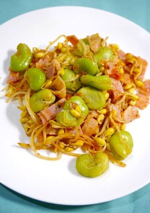 ダイエット!そらまめ☆もやしパスタ-レシピのメイン写真
