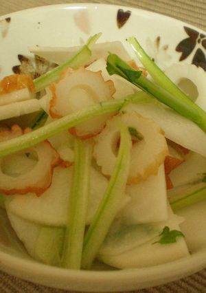 サッパリ♪カブとちくわの酢の物-レシピのメイン写真