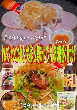 美味ドレとヤムポン酢で冷し肉味噌担々麺Ｓ-レシピのメイン写真