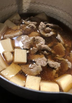 豚ヒレ肉の低脂質な肉豆腐-レシピのメイン写真