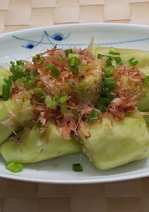 レンジで簡単！翡翠いろの茄子のポン酢かけ-レシピのメイン写真